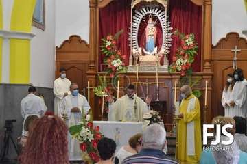  Telde rinde honores a la Virgen de Las Nieves con una solemne misa en Lomo Magullo/Francisco Javier Santana-TA.